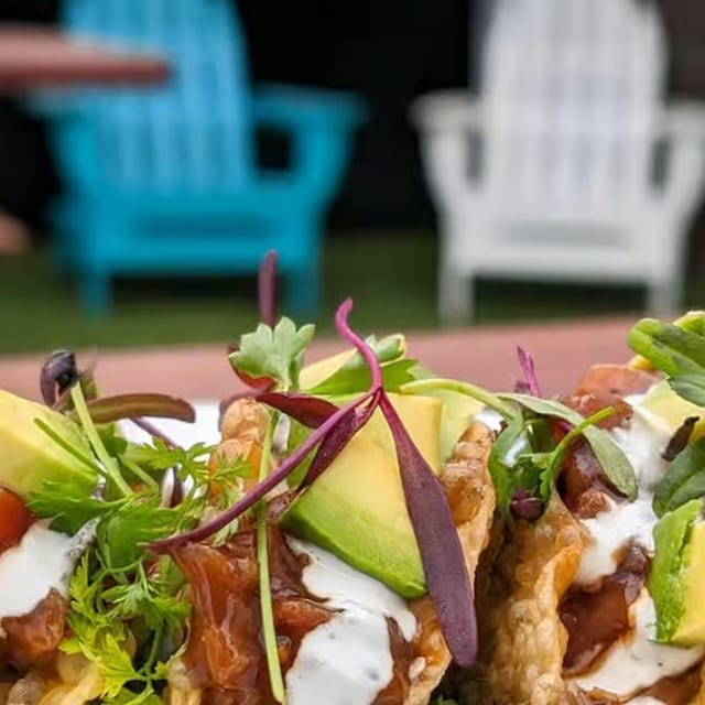 Ahi Tuna Tartare Tacos.