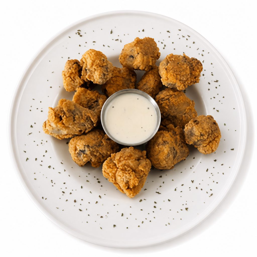 Fried Steak Bites.