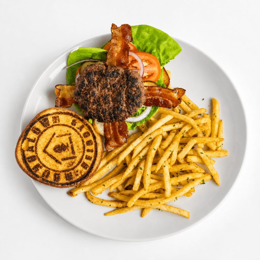 Heights Classic Burger.