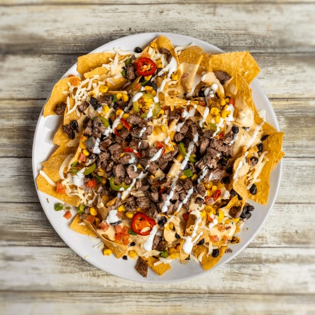 Loaded Waffle Nachos.