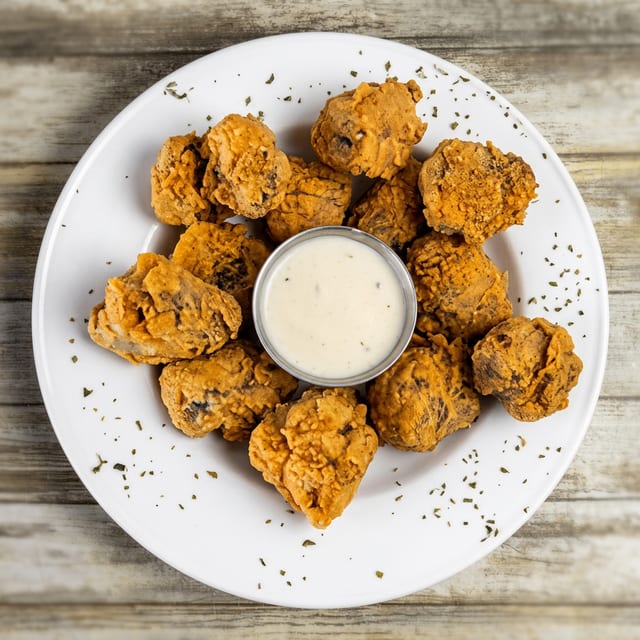 Fried Steak Bites.