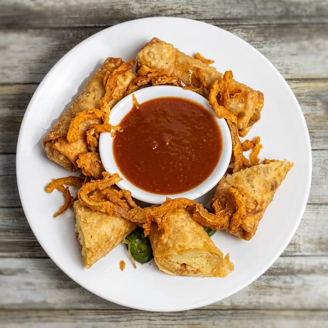 Cowboy Egg Rolls.